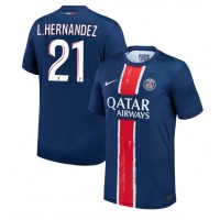 Camisa de Futebol Paris Saint-Germain Lucas Hernandez #21 Equipamento Principal 2024-25 Manga Curta